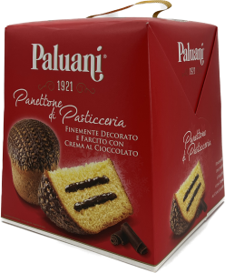 Paluani Panettone 750 g Finemente Decorato e Farcito Con Crema Al Cioccolato (Schokoladenfüllung)